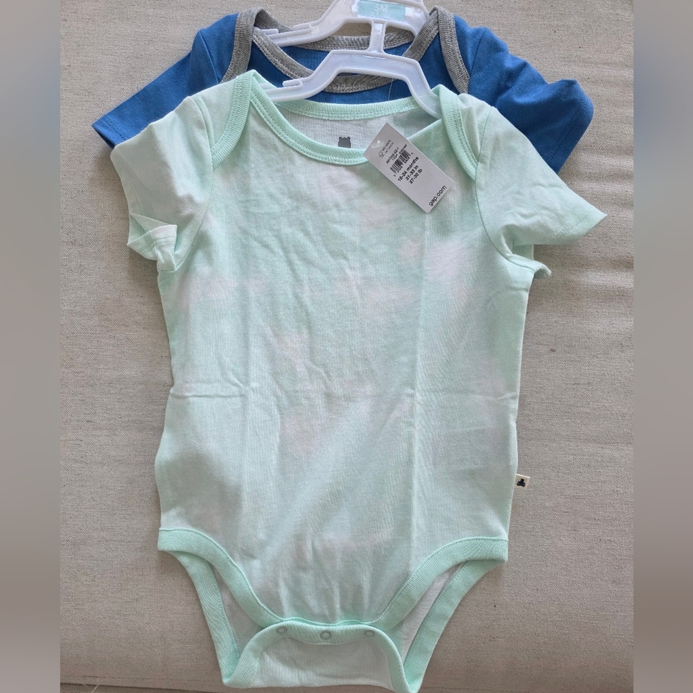 GAP Mint and Blue Kids Bodysuit Bundle